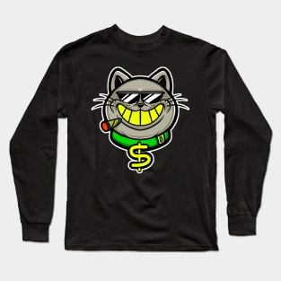 business cat Long Sleeve T-Shirt